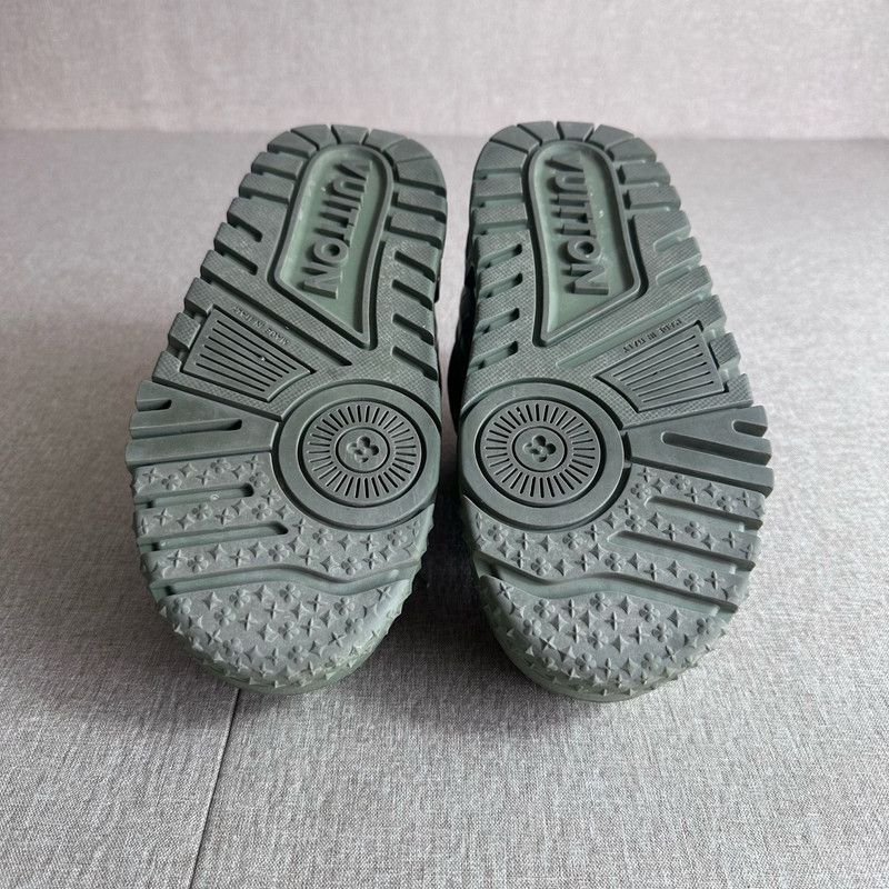 Louis Vuitton Louis Vuitton Trainer Maxi Low Top Sneakers Green 0079 Size US 6.5 / EU 39-40 - 5 Thumbnail