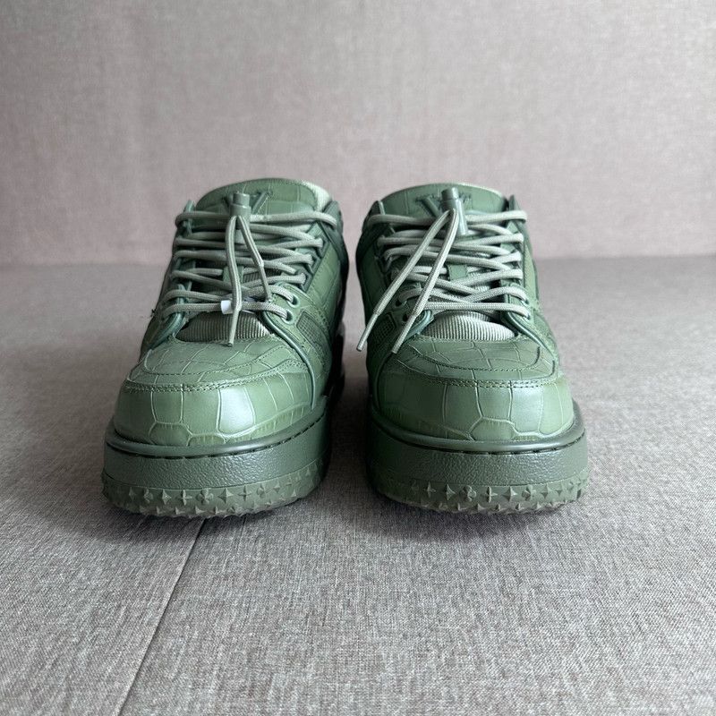Louis Vuitton Louis Vuitton Trainer Maxi Low Top Sneakers Green 0079 Size US 6.5 / EU 39-40 - 2 Thumbnail