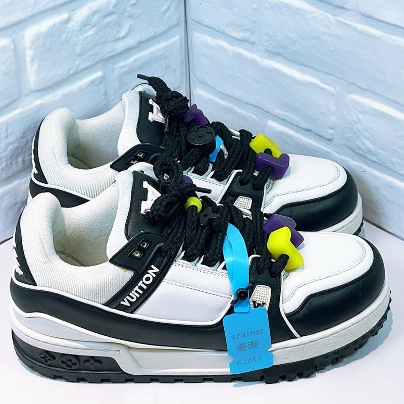 Louis Vuitton Louis Vuitton Trainer Maxi Low-Top Sneakers 0079 Size US 8.5 / EU 41-42 - 3 Thumbnail