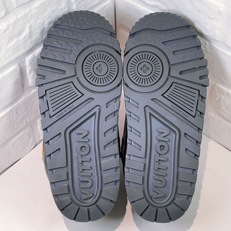 Louis Vuitton Louis Vuitton Trainer Maxi Sneakers in Gray and Orange 0079 Size US 7.5 / EU 40-41 - 5 Thumbnail