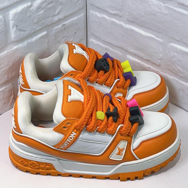 Louis Vuitton Louis Vuitton Trainer Maxi Low-Top Fashion Sneakers 0079 Size US 8.5 / EU 41-42 - 3 Thumbnail