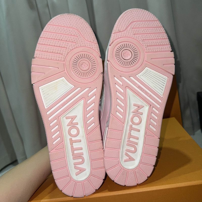 Louis Vuitton Louis Vuitton Pink Low-Top Fashion Sneakers 0079 Size US 7.5 / EU 40-41 - 4 Thumbnail