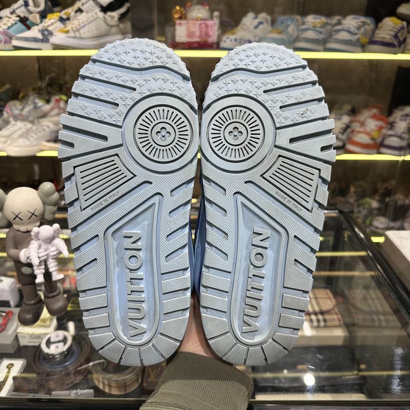 Louis Vuitton Louis Vuitton Trainer Maxi Blue Casual Sneakers 0079 Size US 8.5 / EU 41-42 - 4 Thumbnail