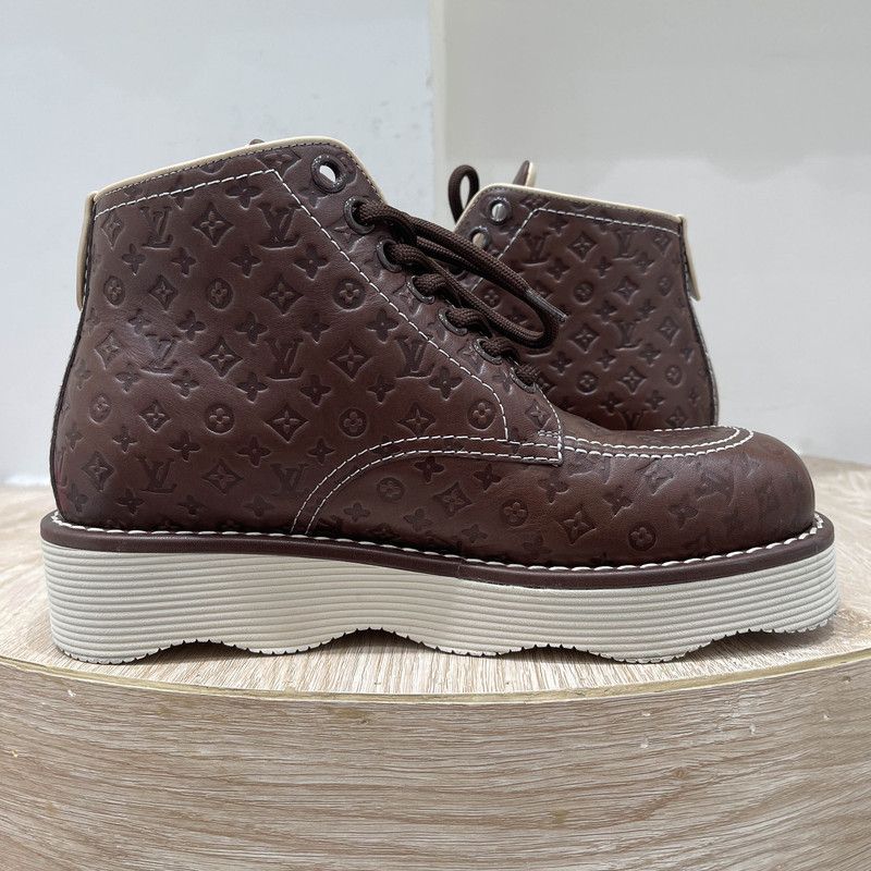 Louis Vuitton Tyler, The Creator x Louis Vuitton Brown Martens 0079 Size US 8 / EU 41 - 7 Thumbnail
