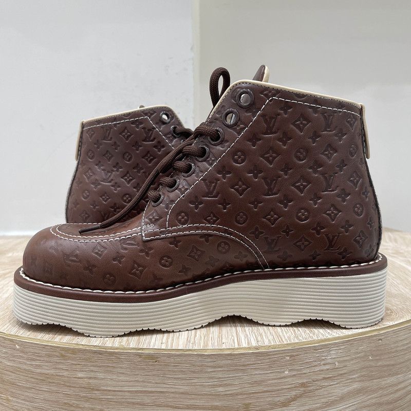 Louis Vuitton Tyler, The Creator x Louis Vuitton Brown Martens 0079 Size US 8 / EU 41 - 8 Thumbnail