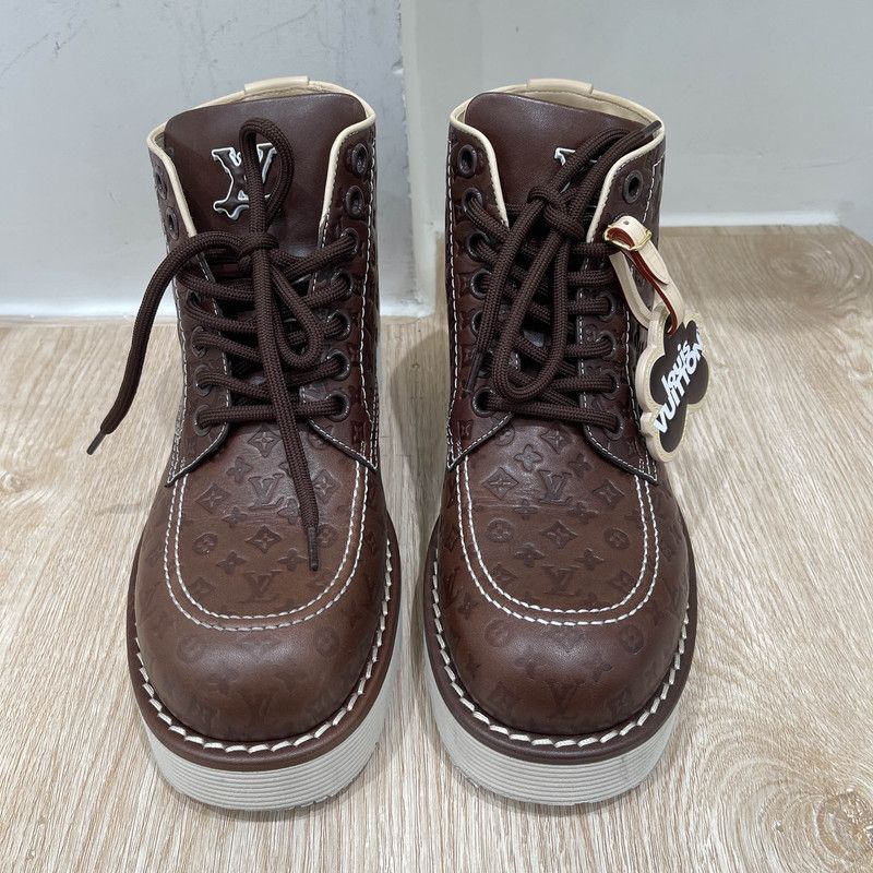 Louis Vuitton Tyler, The Creator x Louis Vuitton Brown Martens 0079 Size US 8 / EU 41 - 2 Thumbnail