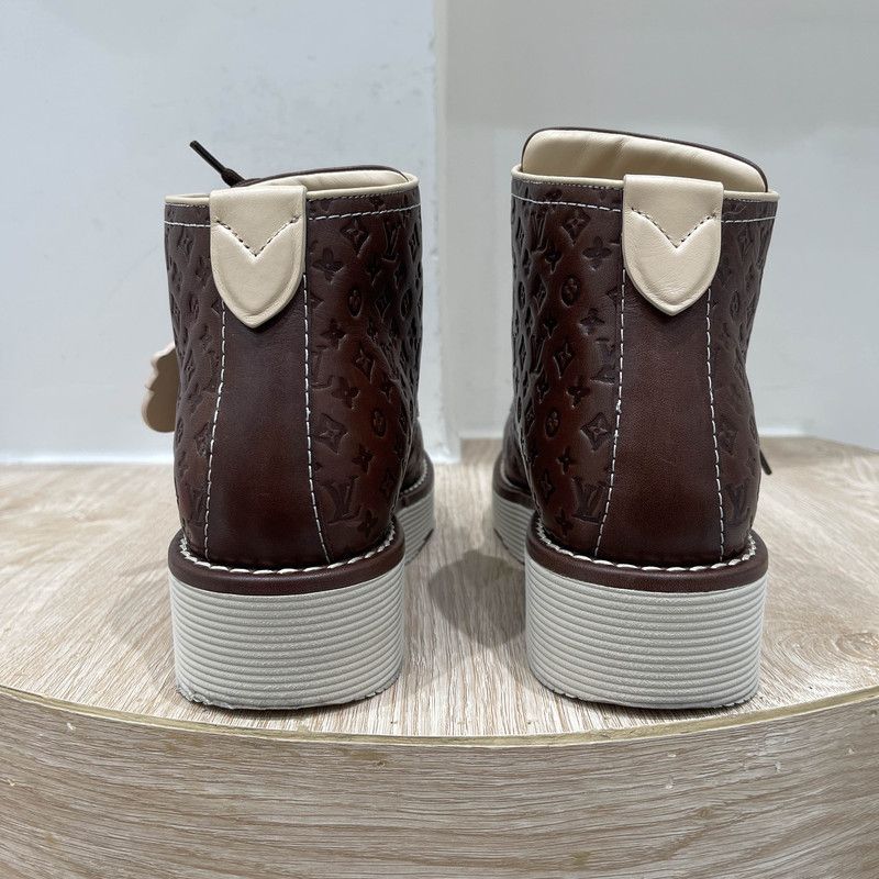 Louis Vuitton Tyler, The Creator x Louis Vuitton Brown Martens 0079 Size US 8 / EU 41 - 3 Thumbnail