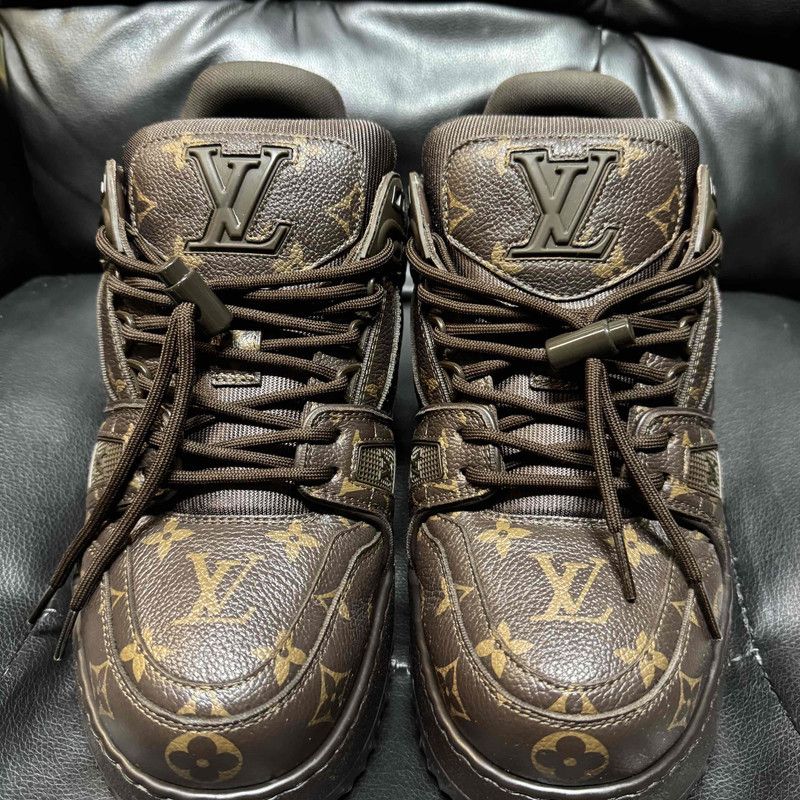 Louis Vuitton Louis Vuitton Trainer Maxi Brown Low-Top Sneakers 0079 Size US 8.5 / EU 41-42 - 2 Thumbnail