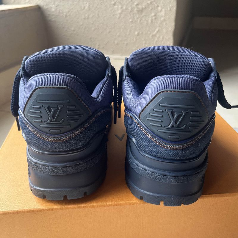 Louis Vuitton Louis Vuitton Trainer Maxi Denim Low-Top Sneakers 0079 Size US 7.5 / EU 40-41 - 3 Thumbnail