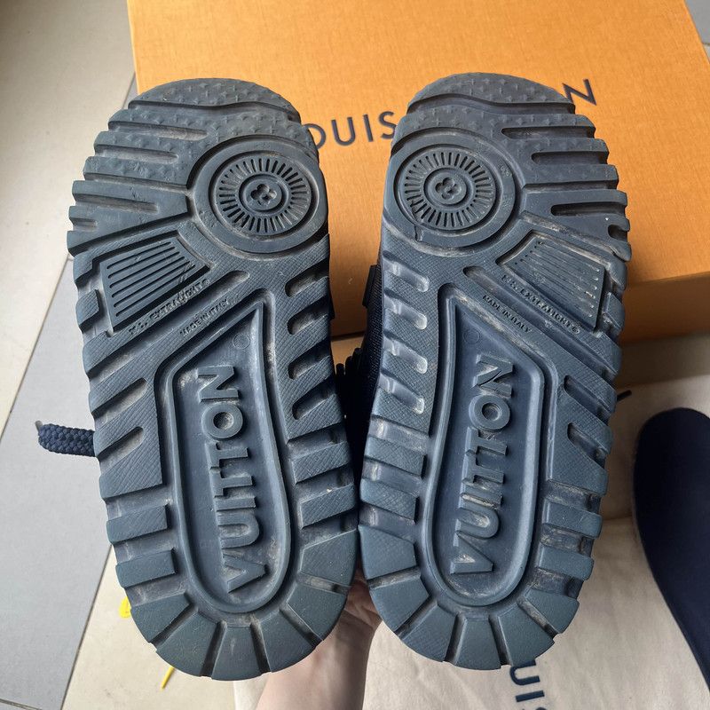 Louis Vuitton Louis Vuitton Trainer Maxi Denim Low-Top Sneakers 0079 Size US 7.5 / EU 40-41 - 4 Thumbnail