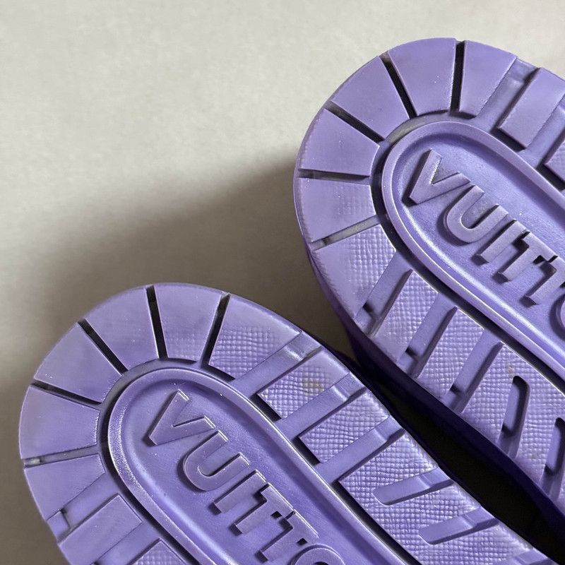 Louis Vuitton Louis Vuitton Trainer Maxi Leather Sneakers in Purple 0079 Size US 8 / EU 41 - 7 Thumbnail