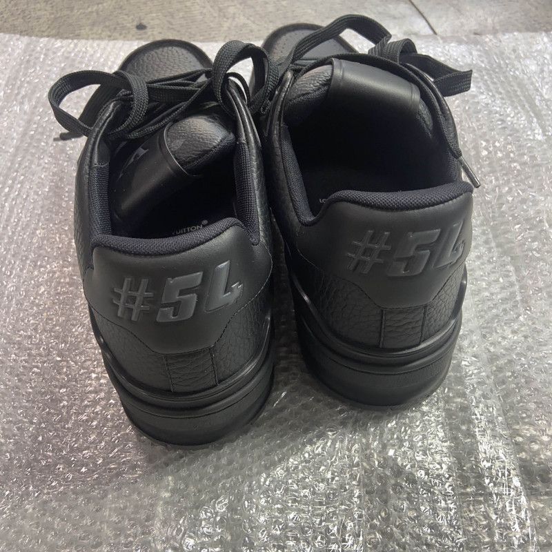 Louis Vuitton Louis Vuitton Monogram Trainer Black Low Top Sneakers 0079 Size US 7 / EU 40 - 3 Thumbnail