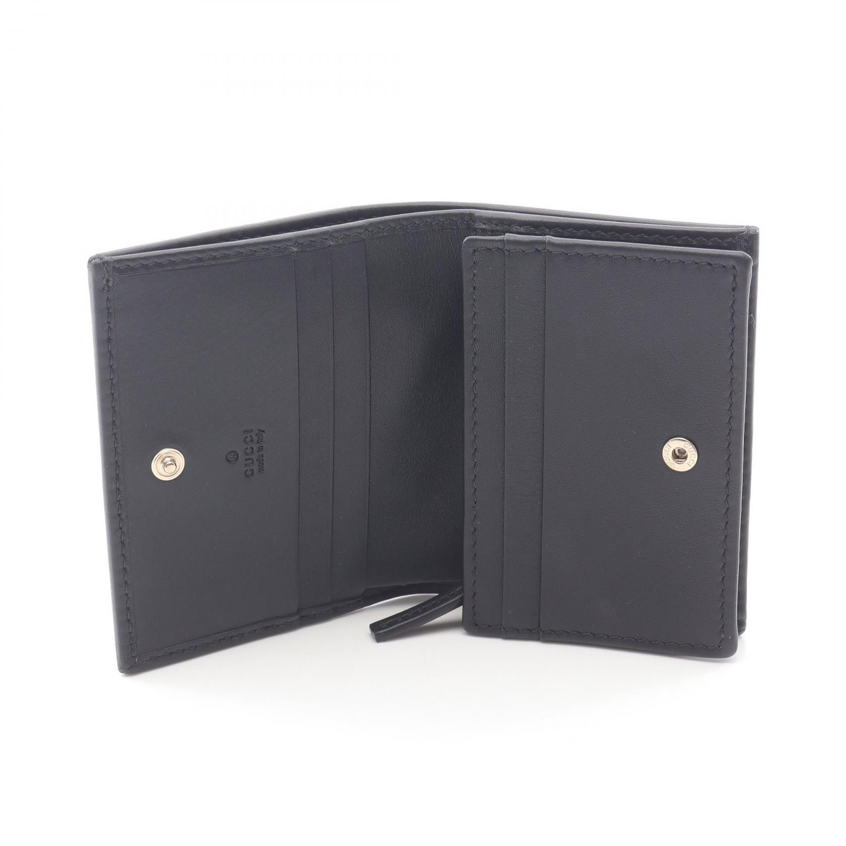 Gucci Gucci Gucci Horsebit 1955 GG Supreme Leather Wallet Leather Short Wallet 621887FAD6L9741 Size ONE SIZE - 3 Thumbnail