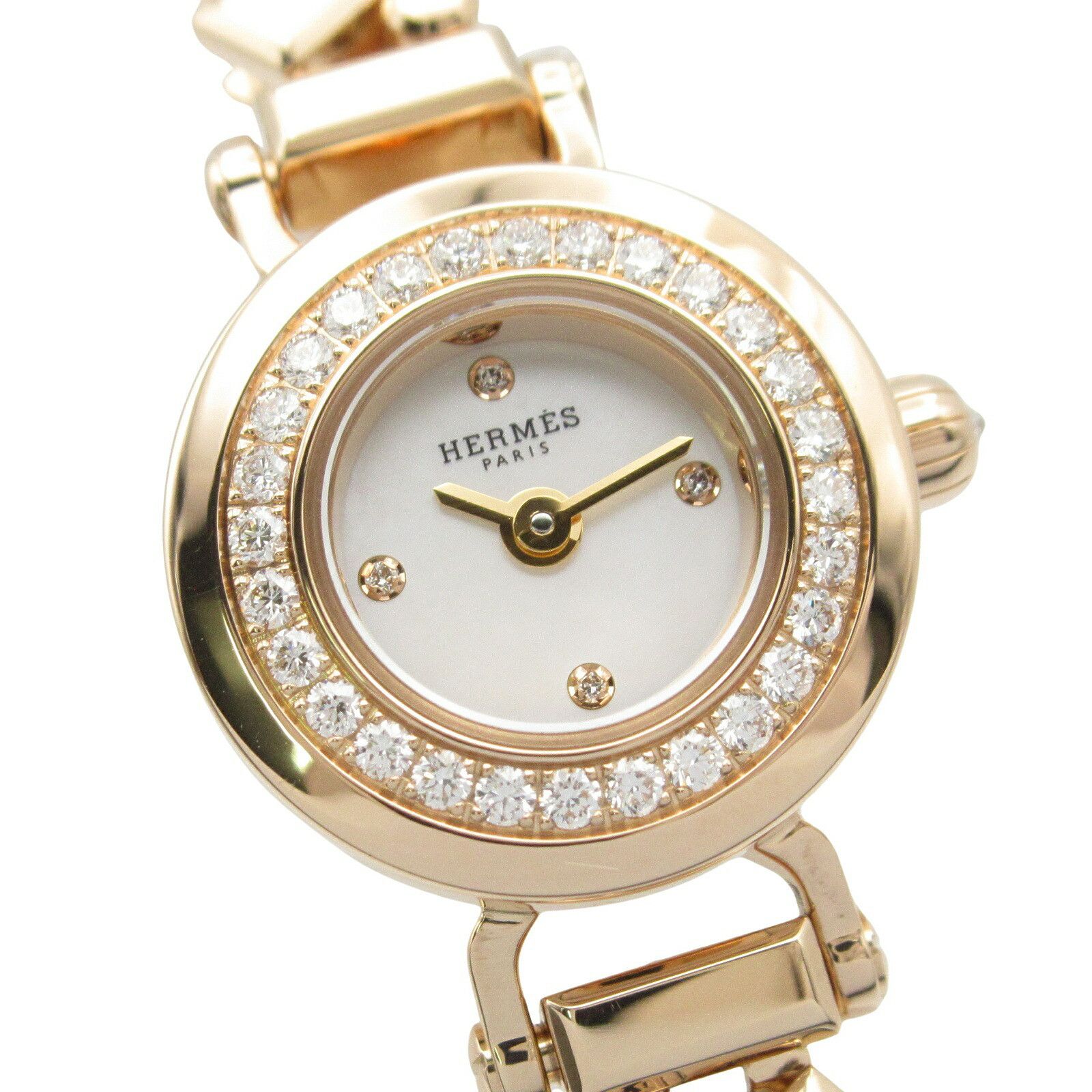 Hermes Hermes Hermes Faubourg Polka Mini Au750 Watch Calfskin Quartz Size ONE SIZE - 3 Thumbnail