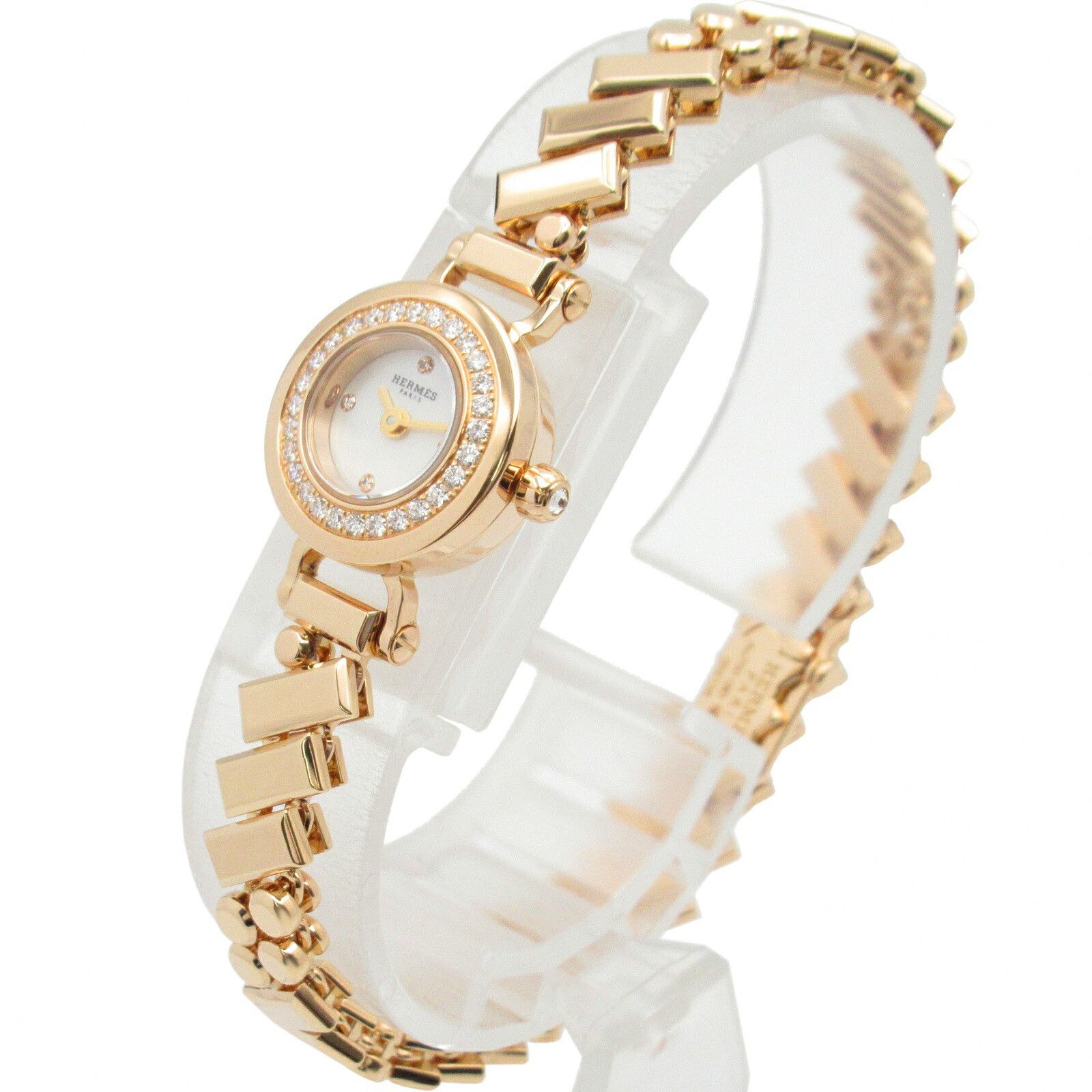 Hermes Hermes Hermes Faubourg Polka Mini Au750 Watch Calfskin Quartz Size ONE SIZE - 2 Thumbnail