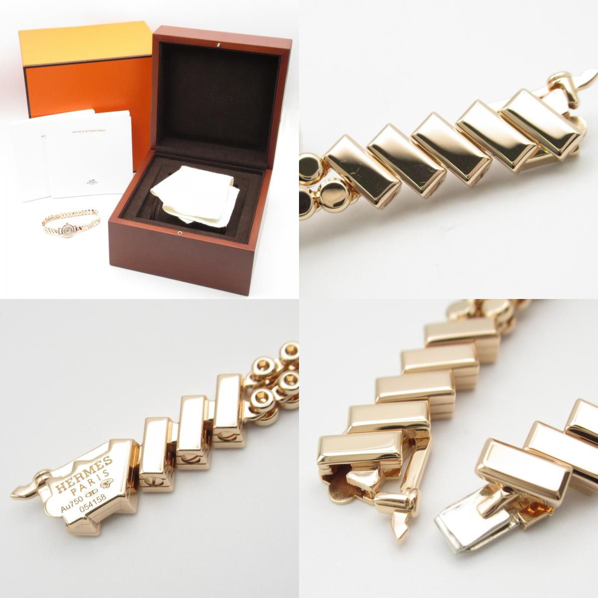 Hermes Hermes Hermes Faubourg Polka Mini Au750 Watch Calfskin Quartz Size ONE SIZE - 10 Thumbnail