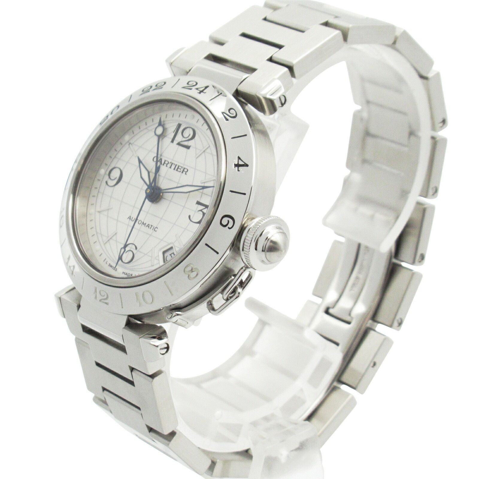 Cartier Cartier Cartier Pasha C Meridian Stainless Steel Watch Metal Automatic W31078M7 Size ONE SIZE - 2 Thumbnail