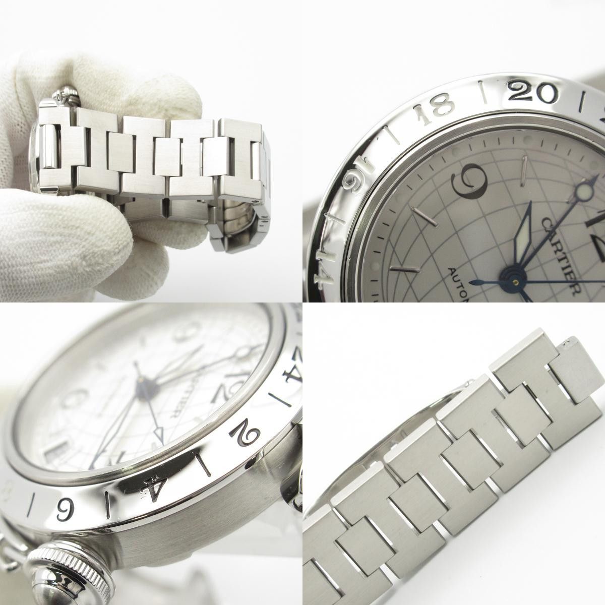Cartier Cartier Cartier Pasha C Meridian Stainless Steel Watch Metal Automatic W31078M7 Size ONE SIZE - 9 Thumbnail