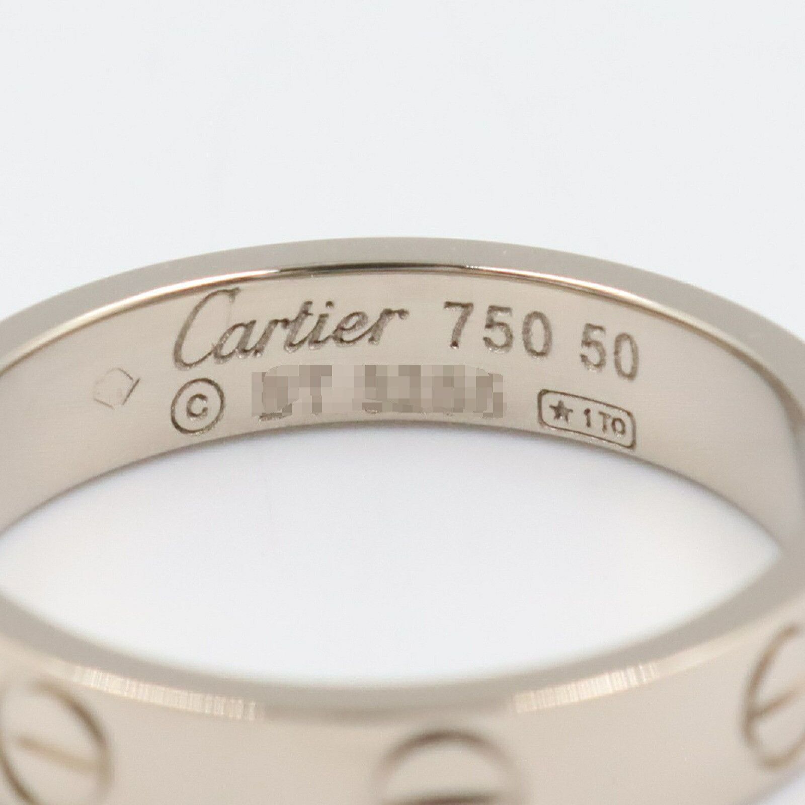 Cartier Cartier Cartier Mini Love Ring Au750 Ring Size 9.5 Metal Ring Size ONE SIZE - 3 Thumbnail