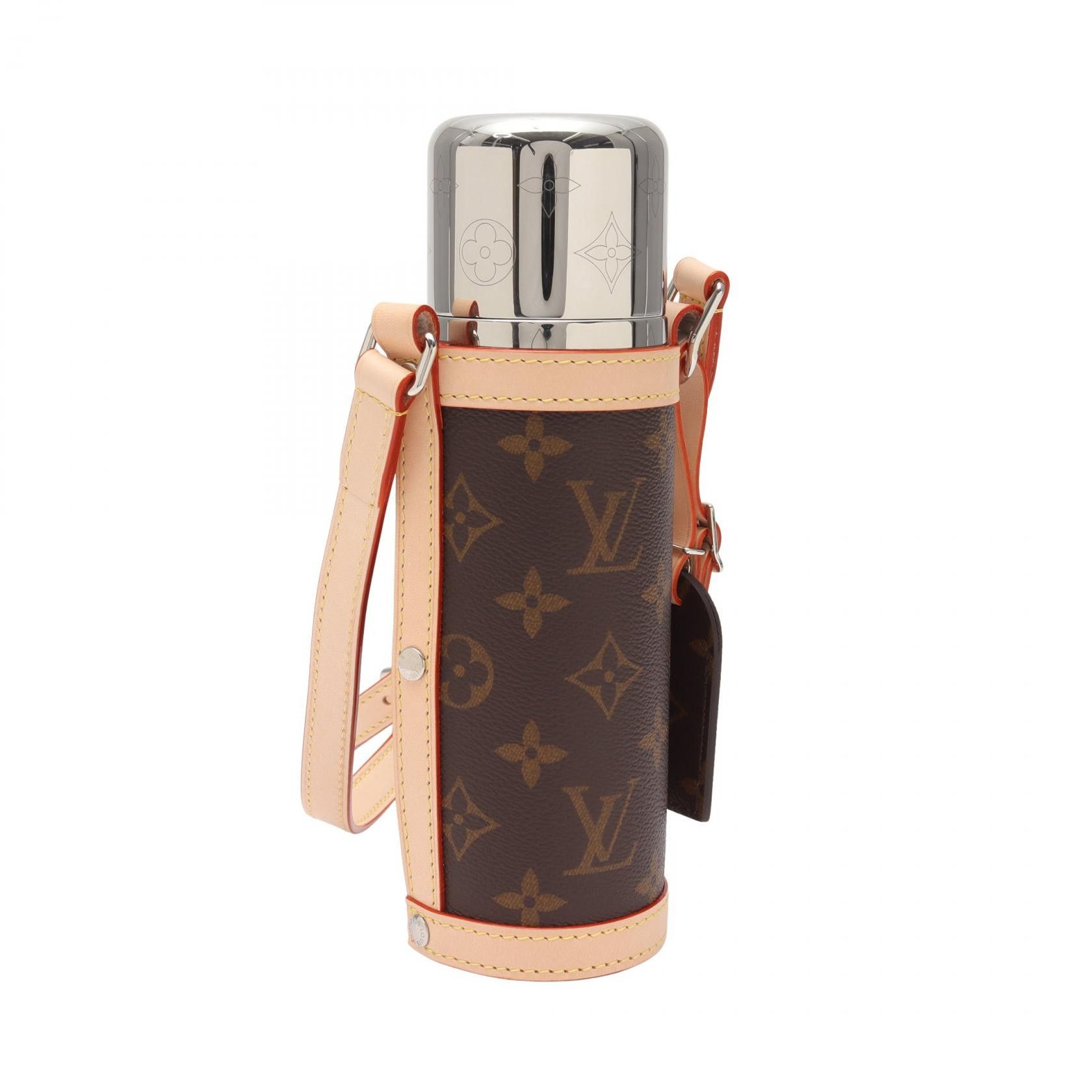 Louis Vuitton Louis Vuitton Louis Vuitton Flask Holder Monogram Shoulder Bag Canvas Shoulder Bag GI0518 Size ONE SIZE - 2 Thumbnail