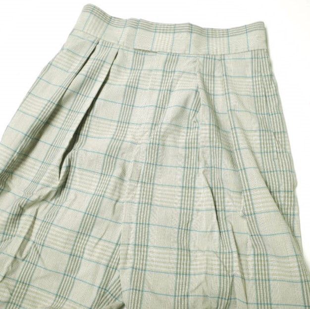 Other Other green label relaxing UNITED ARROWS Check Tuck Wide Pants Polyester Pants Others Bottoms 3614-199-2406 Size ONE SIZE - 6 Thumbnail