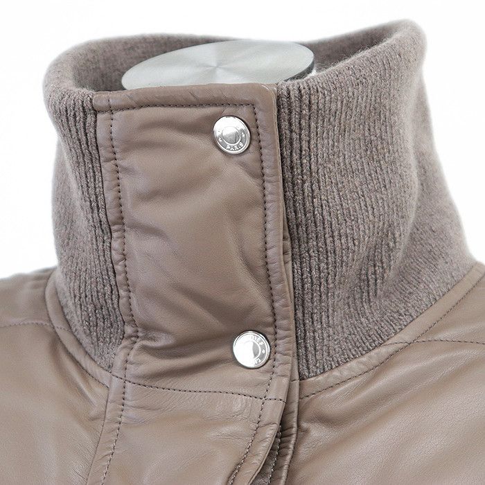 Hermes Hermes Hermes Down Jacket Cowhide Cashmere Down Jacket Leather Outerwear Size ONE SIZE - 3 Thumbnail