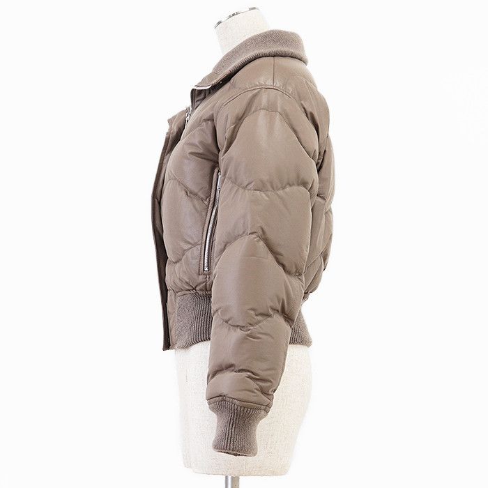 Hermes Hermes Hermes Down Jacket Cowhide Cashmere Down Jacket Leather Outerwear Size ONE SIZE - 6 Thumbnail