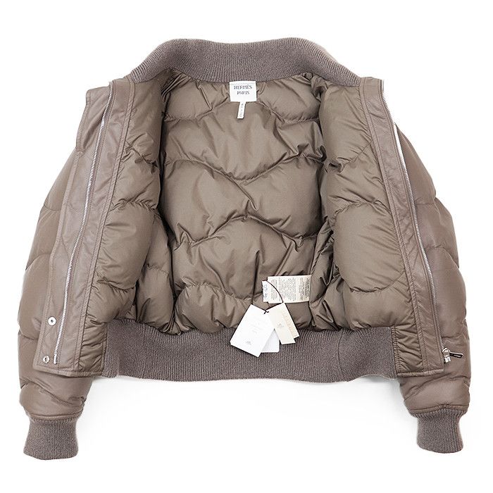 Hermes Hermes Hermes Down Jacket Cowhide Cashmere Down Jacket Leather Outerwear Size ONE SIZE - 8 Thumbnail