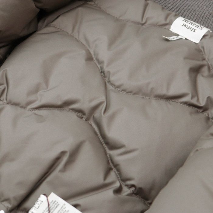 Hermes Hermes Hermes Down Jacket Cowhide Cashmere Down Jacket Leather Outerwear Size ONE SIZE - 13 Thumbnail