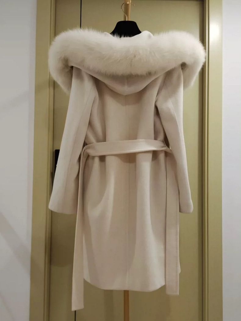 Max Mara MaxMara Wool Fox Fur Collar Coat -dmc Size US M / EU 48-50 / 2 - 3 Thumbnail