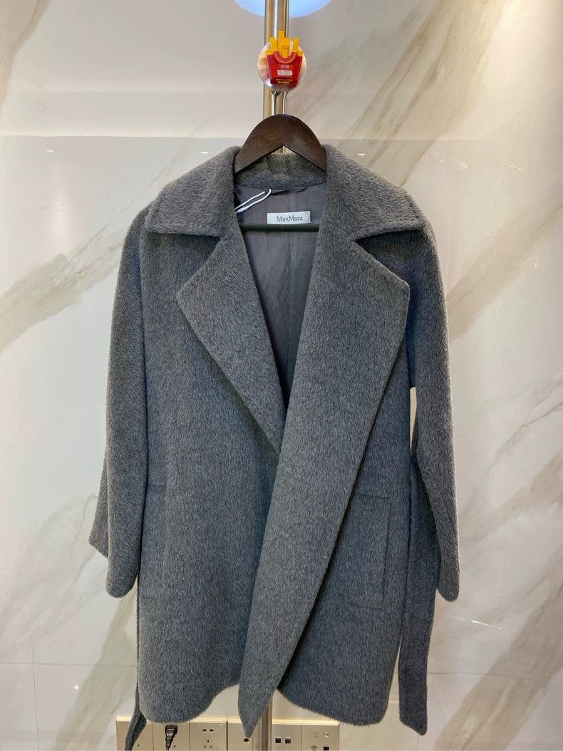 Max Mara MaxMara Cashmere Belted Gray Coat -dmc Size US S / EU 44-46 / 1 - 3 Thumbnail