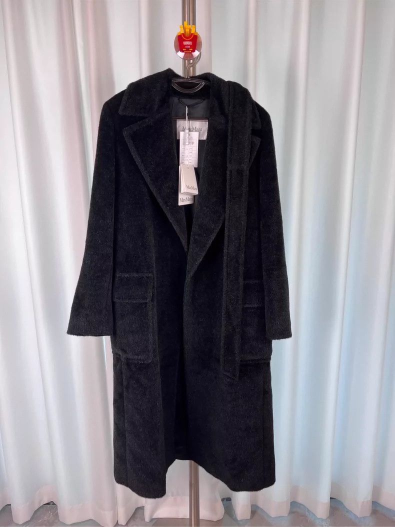 Max Mara MaxMara Black Camel Hair Robe Coat -dmc Size US M / EU 48-50 / 2 - 2 Thumbnail