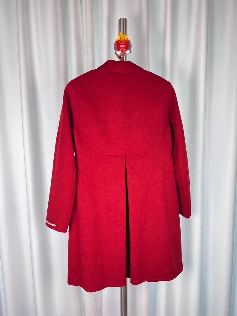 Max Mara MaxMara Red Cashmere Long Coat -dmc Size ONE SIZE - 4 Thumbnail