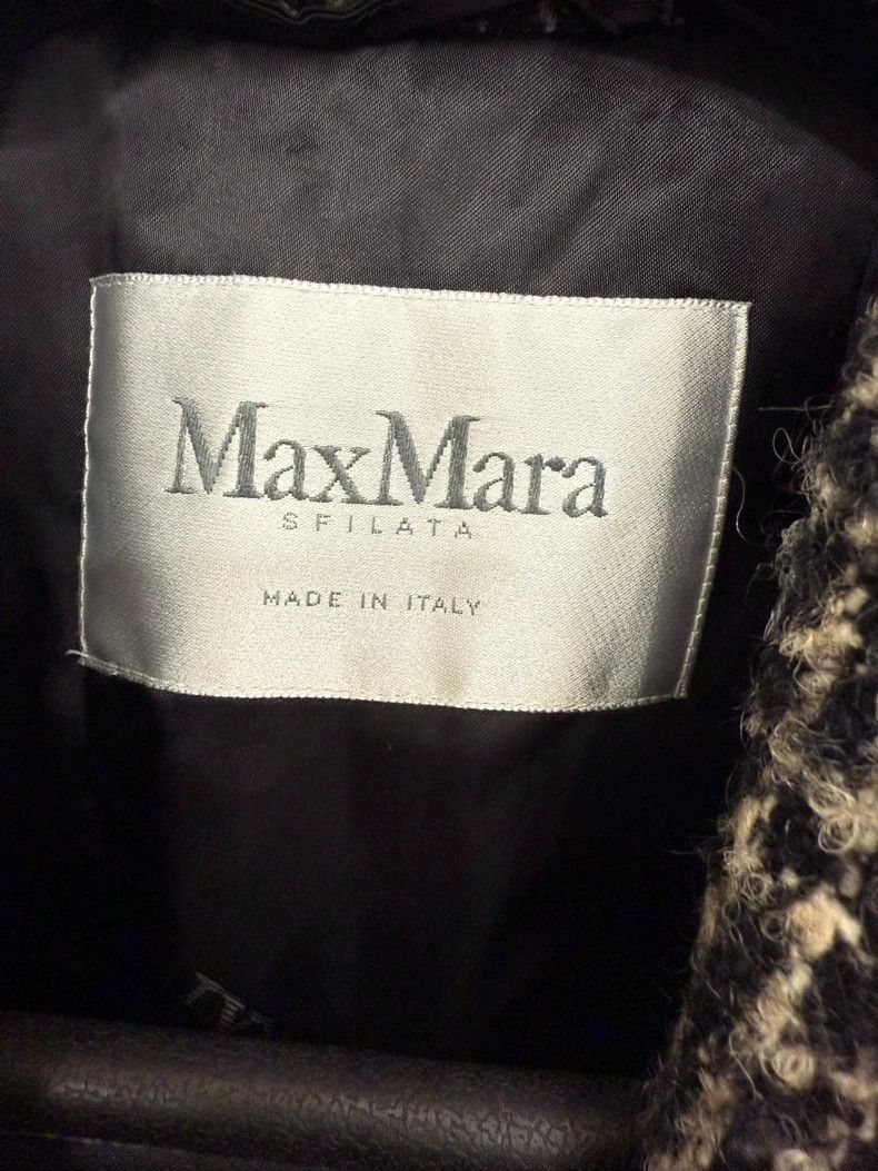 Maxmara Houndstooth Wool Blend Coat -dmc