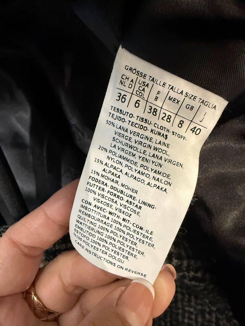 Maxmara Houndstooth Wool Blend Coat -dmc