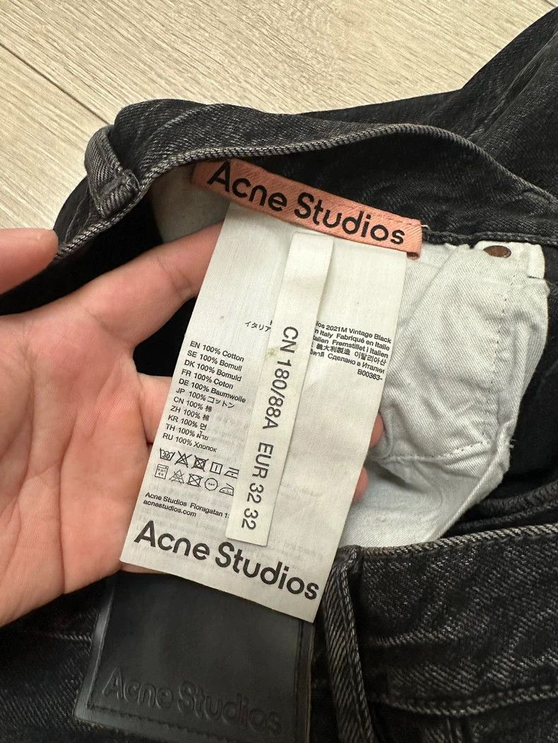 Acne Studios Acne Studios 2021M Washed Black Jeans -dmc Size US 32 / EU 48 - 3 Thumbnail