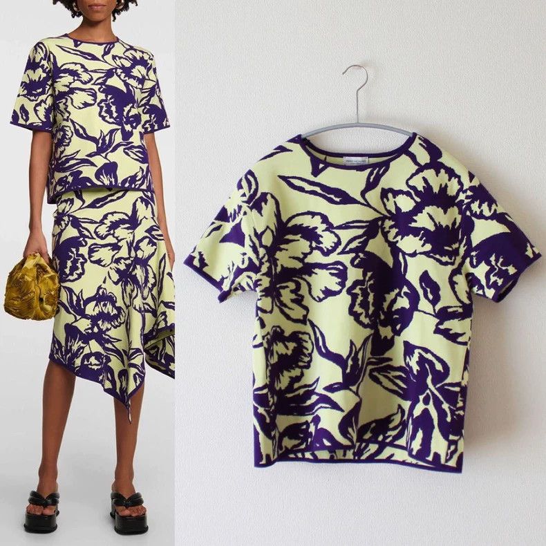 Dries Van Noten Dries Van Noten 2023SS Floral Knit Top -dmc Size US XS / EU 42 / 0 - 2 Thumbnail