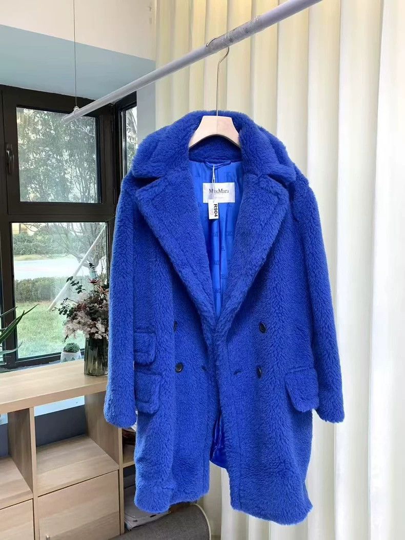 Vintage Maxmara Blue Teddy Bear Coat -dmc Size US M / EU 48-50 / 2 - 8 Thumbnail