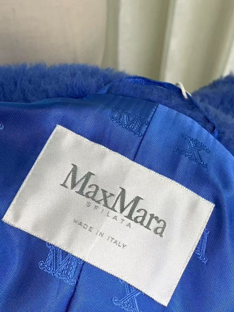 Vintage Maxmara Blue Teddy Bear Coat -dmc Size US M / EU 48-50 / 2 - 5 Thumbnail
