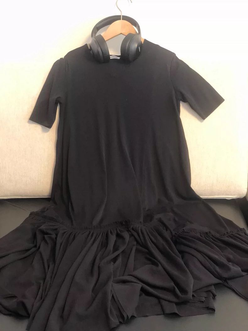 Jil Sander Jil Sander V-neck Short-sleeve Dress -dmc Size US 34 / EU 50 - 4 Thumbnail