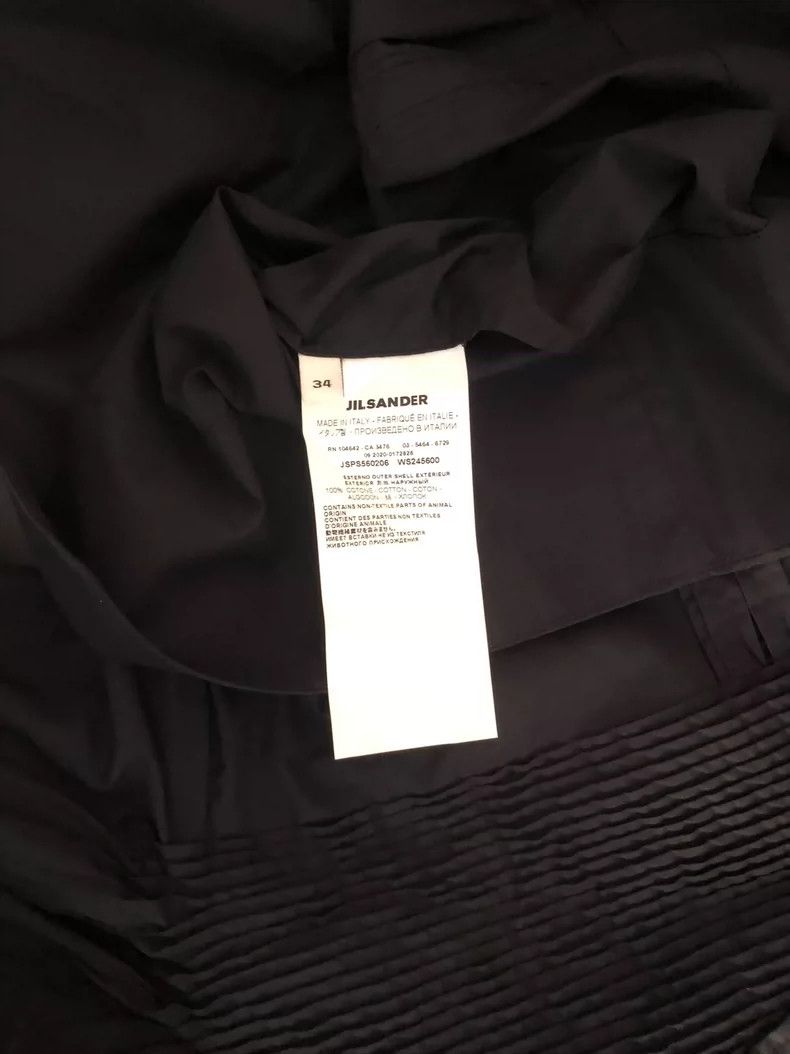 Jil Sander Jil Sander Black Cotton Oversized Blouse -dmc Size US XS / EU 42 / 0 - 9 Thumbnail