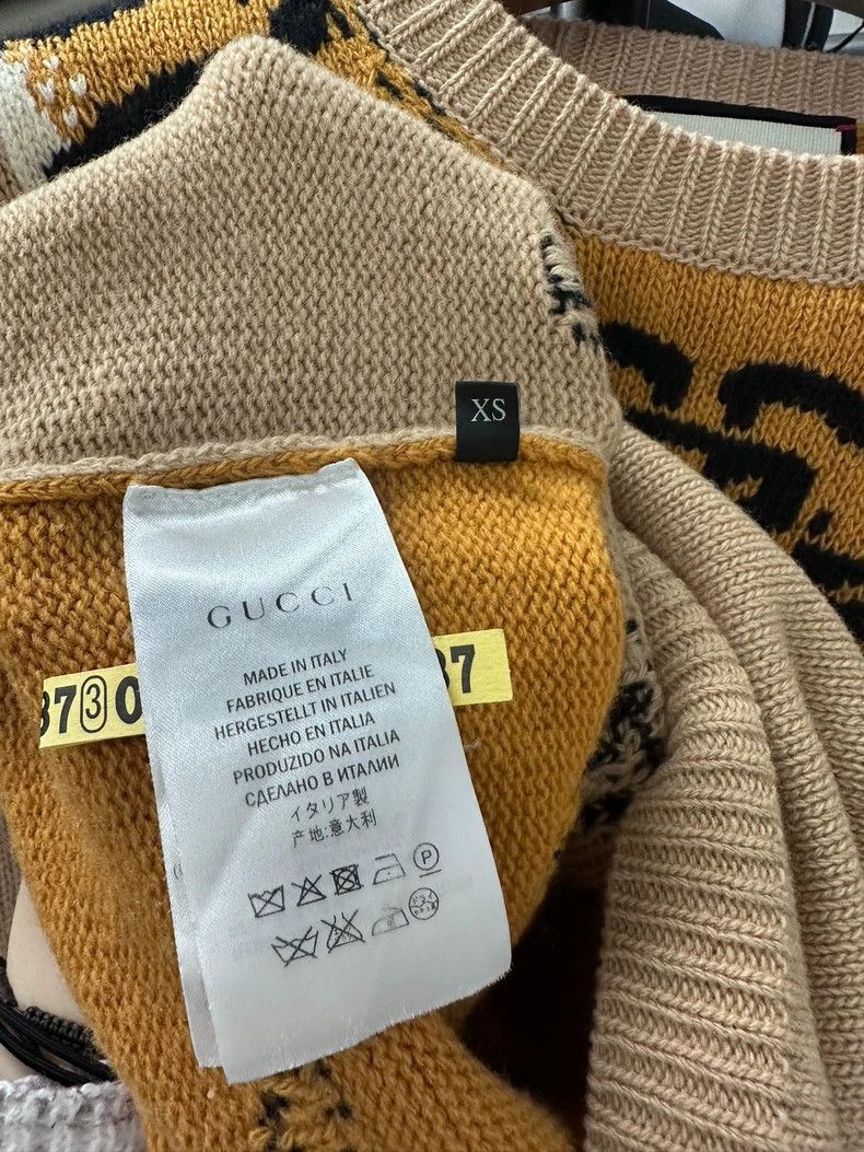 Gucci Gucci Beige Tiger Print Sweater XS -dmc Size US XS / EU 42 / 0 - 4 Thumbnail