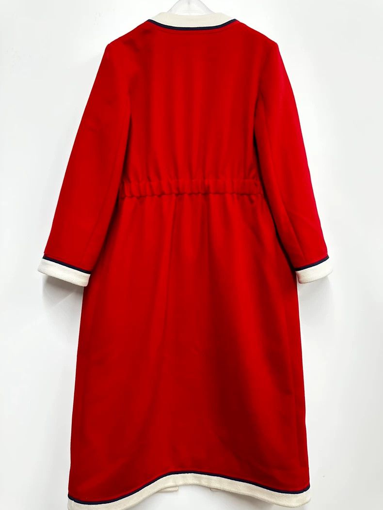 Gucci Gucci Red Long Coat Size 42 -dmc Size US L / EU 52-54 / 3 - 3 Thumbnail