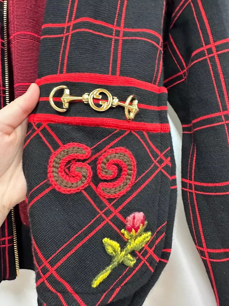 Gucci Gucci Plaid Zip-Up Jacket -dmc Size US S / EU 44-46 / 1 - 5 Thumbnail