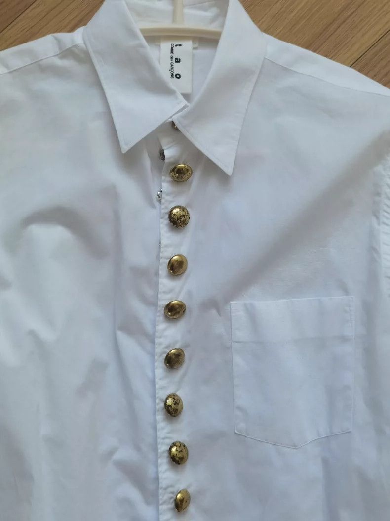 Comme des Garcons Comme des Garcons Tao White Button Shirt -dmc Size US XS / EU 42 / 0 - 6 Thumbnail