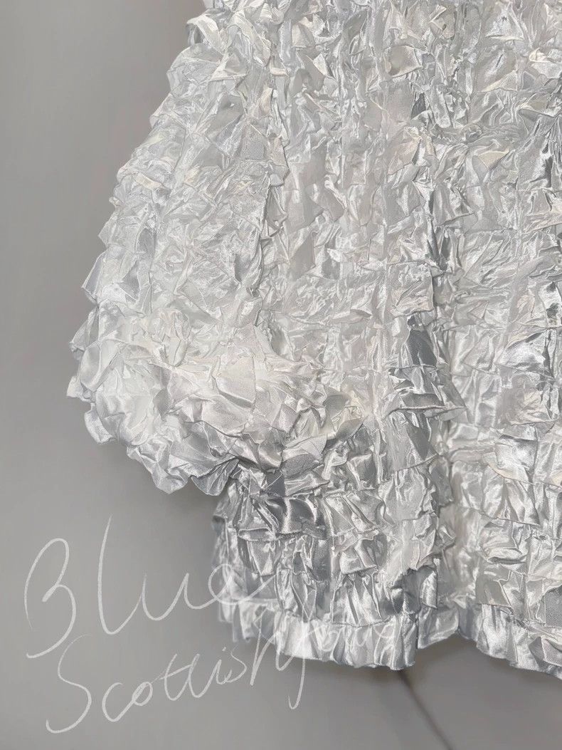 Comme des Garcons CDG COMME des GARÇONS Ruffled Satin Top -dmc Size US M / EU 48-50 / 2 - 3 Thumbnail