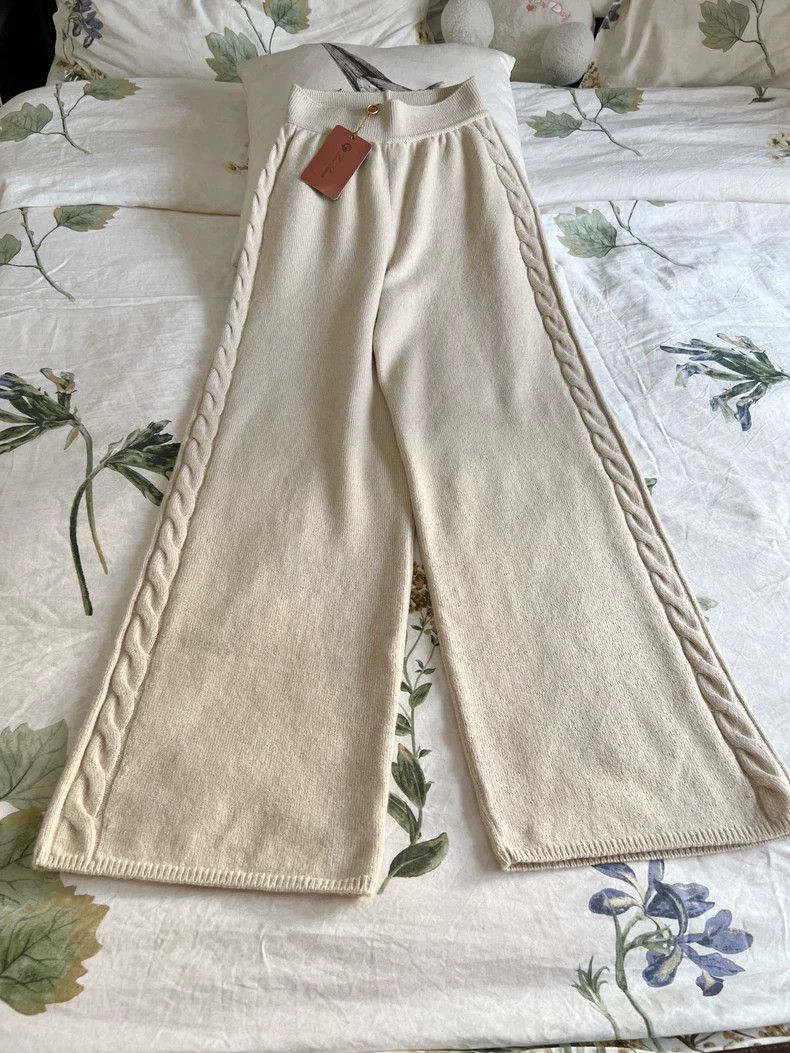 Loro Piana Loro Piana 24AW New Cashmere Wide-Leg Pants -dmc Size US 38 / EU 54 - 4 Thumbnail
