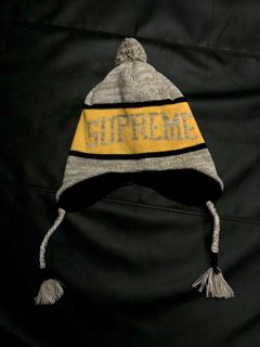 Supreme heathered shop earflap beanie