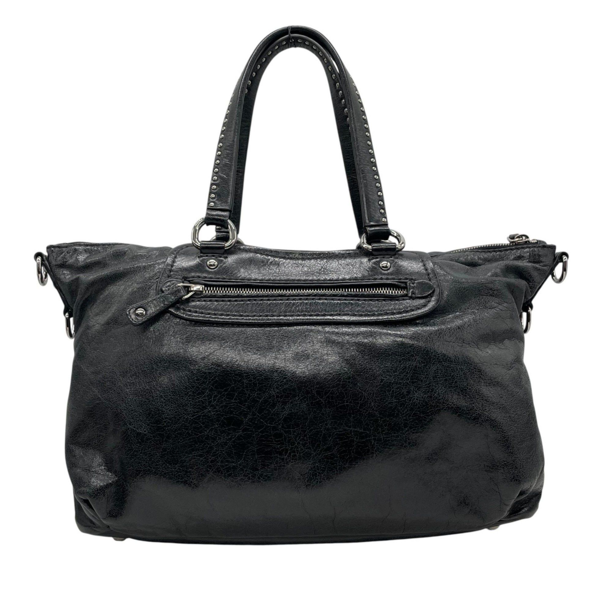 miumiu vitello shine handbag 2way 付属品全付き Miu Miu Miu 2-Way Handbag/Shoulder Bag in Black Vitello