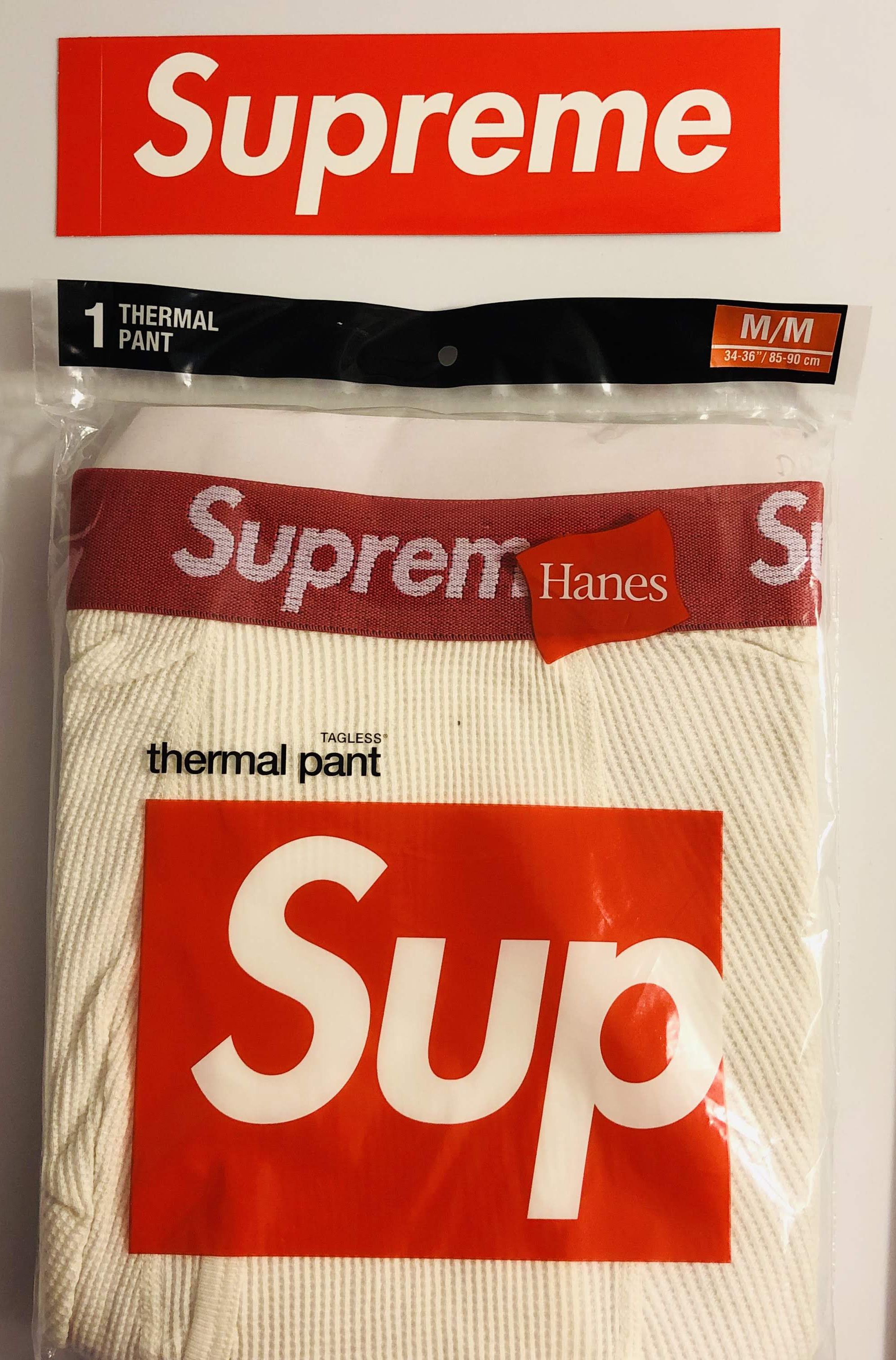 Supreme Hanes Bones Thermal Pant (1 Pack) Natural